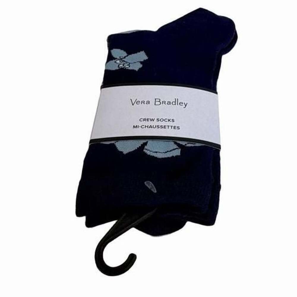 Vera Bradley Santa Fe Sun Crew Socks Women’s Size 5-10